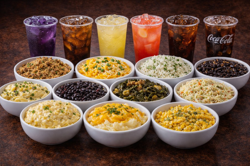 Southern sides — rice, mac, collards